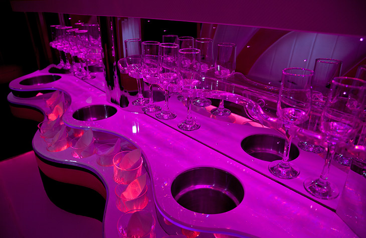 Pink Limo Hire Stafford